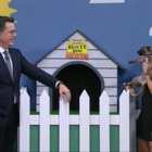 Stephen Colbert and Aubrey Plaza Tell Hilarious Lies to Get Puppies Adopted