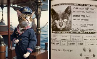The Story of Herman the Coast Guard Cat and “Expert Mouser” Who Had His Own Passport