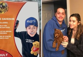 PETA Continues Their Beef With Pete Davidson - by Selling Halloween Costumes of Him and His Puppy