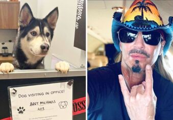 Rockstar Bret Michaels Adopts a Heroic Husky Also Named Bret Michaels