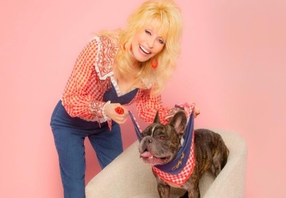 Dolly Parton launches perfectly named dog accessories brand “Doggy Parton”