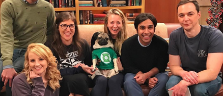Doug the Pug joins The Big Bang Theory cast for “The Big Pug Theory” parody