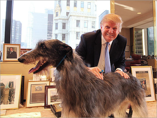 Donald Trump with "Hickory Best in Show" - 2011
