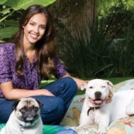 Jessica Alba and her Dogs