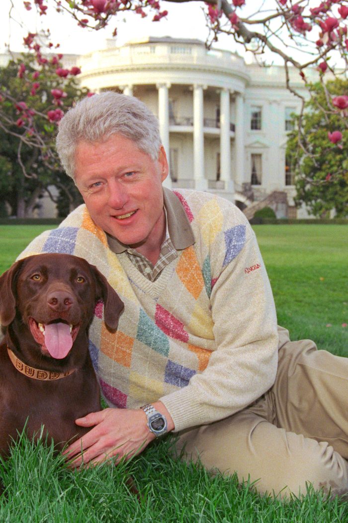 Bill Clinton with Buddy