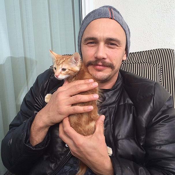James Franco - cat Sammy