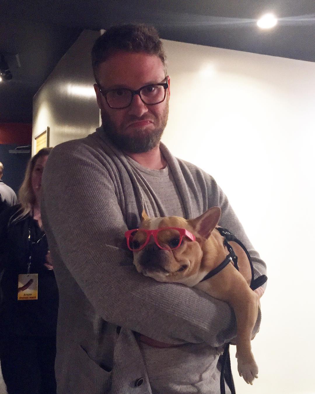 emmatheminifrenchie with Seth Rogan