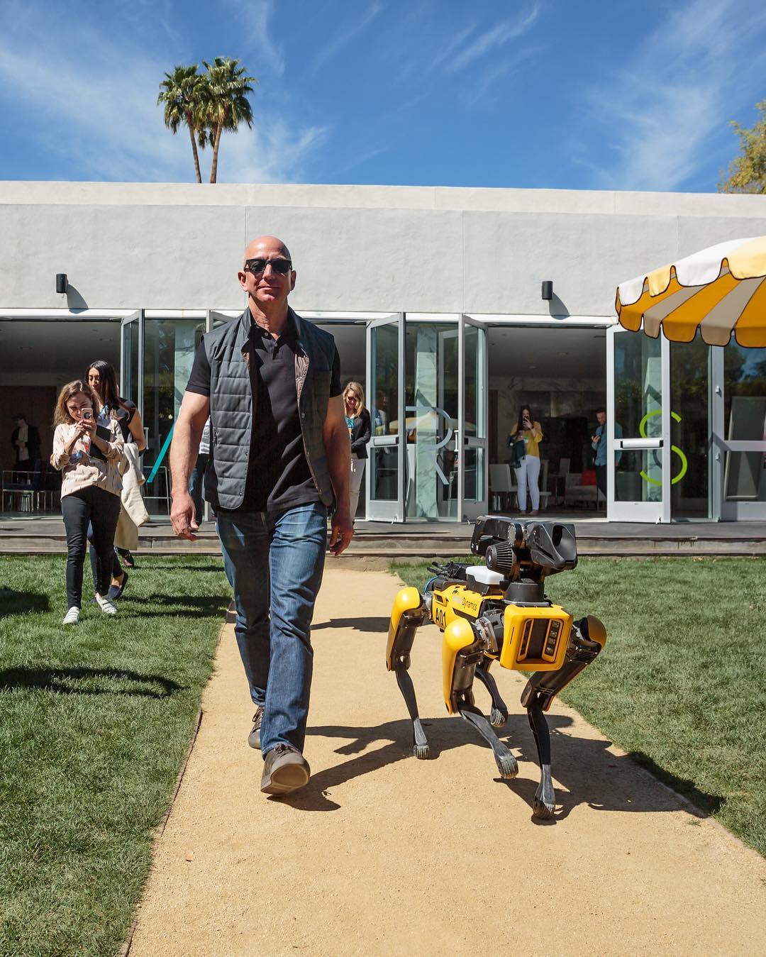 Jeff Bezos SpotMini robot dog