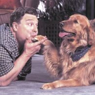 John Goodman's pet Bailey and his tomcat Tosh
