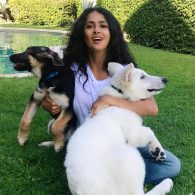 Salma Hayek's pet Animals and Dogs