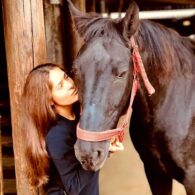 Salma Hayek's pet Horses