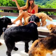 Alessandra Ambrosio's pet Dogs