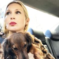 Kelly Rutherford's pet Cappuccina and Twombly
