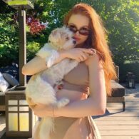 Madelaine Petsch's pet Olive
