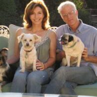 Mary Steenburgen's pet Roxy, Arthur, and Lulu