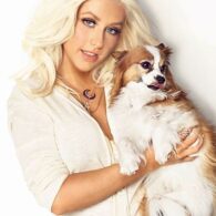 Christina Aguilera's pet Stinky, Papillon Dogs