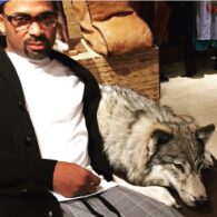 Mike Epps' pet Wolf Dog
