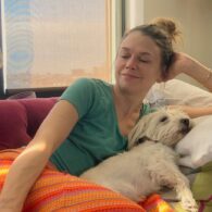 Sutton Foster's pet Mabel and Brody