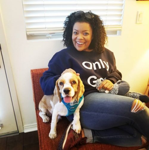 Yvette Nicole Brown dog Mister Harley Brown