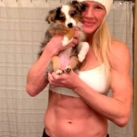 Holly Holm's pet River the dog