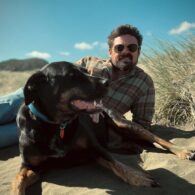 Karl Urban's pet Rescue Dog