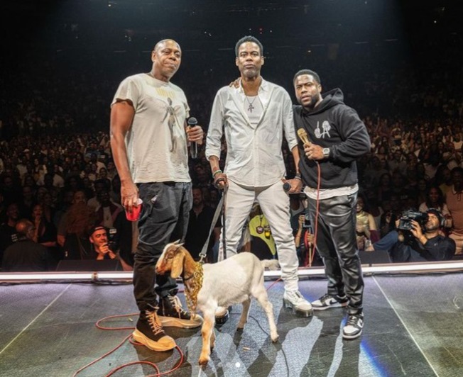 Kevin Hart give Chris Rock a pet goat named Will Smith