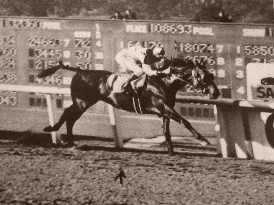 Seabiscuit winning the Santa Anita Handicap in 1940