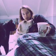 Bridgit Mendler's pet Cat & Dog