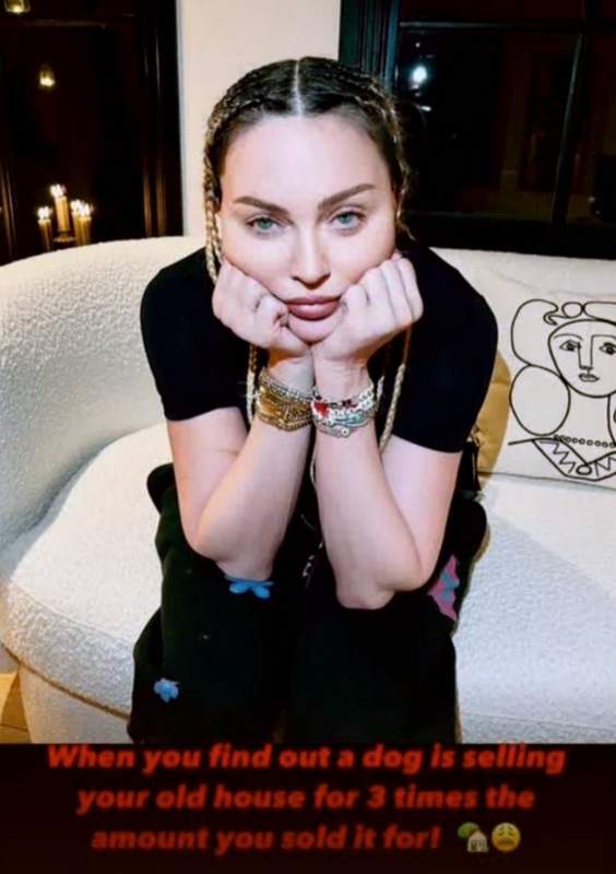 Madonna posting about Gunther VI, world richest dog, selling her former Miami mansion