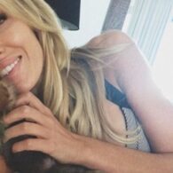 Paulina Gretzky's pet Cleavage Puppy