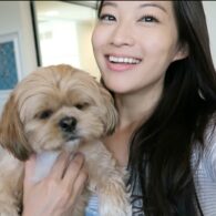 Arden Cho's pet Chewy