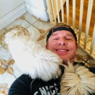 Kenny Johnson's pet Rocco and Blue