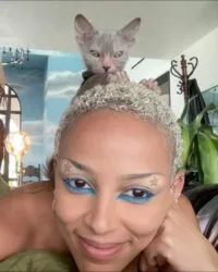 Doja Cat Revealed Her New Pet “Werewolf” Lykoi Cat Named Froderick