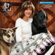 Wendie Malick's pet Ned, Cheetah, and Louis