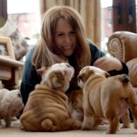 Catherine Tate's pet Saving the British Bulldog