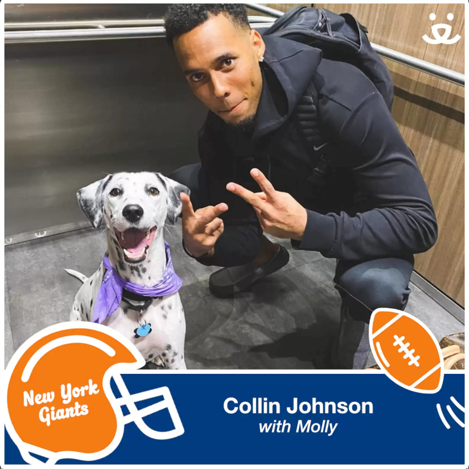 Collin Johnson Dog Molly - Best Friends Society