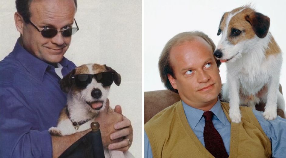 Frasier Crane with Eddie the Dog