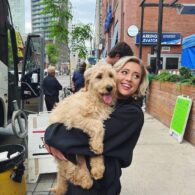 Lizze Broadway's pet Dog