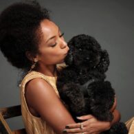 Logan Browning's pet Russell
