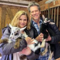 Kyra Sedgwick's pet Goats