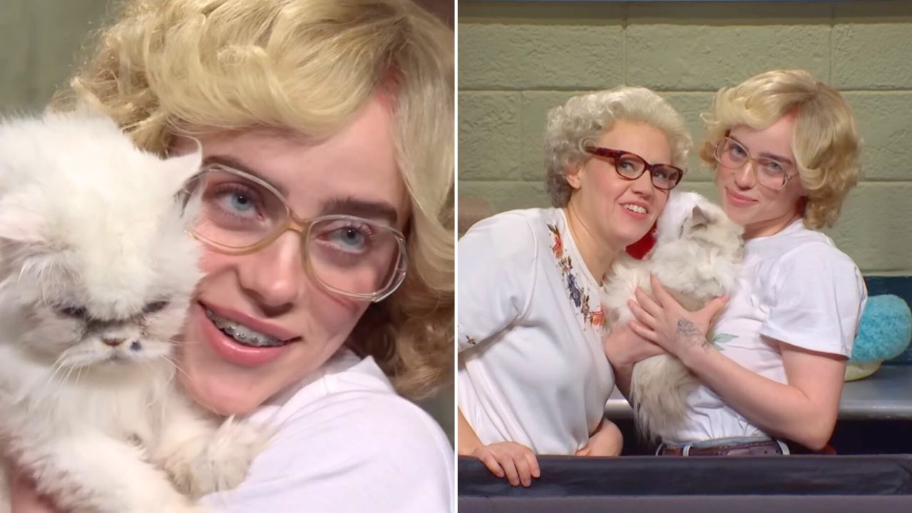Billie Eilish and Kate McKinnon Help Get Cats Adopted in Saturday Night Live Sketch