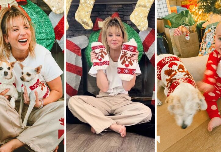 Kaley Cuoco Donates 500 Holiday Sweaters to Shelter Dogs