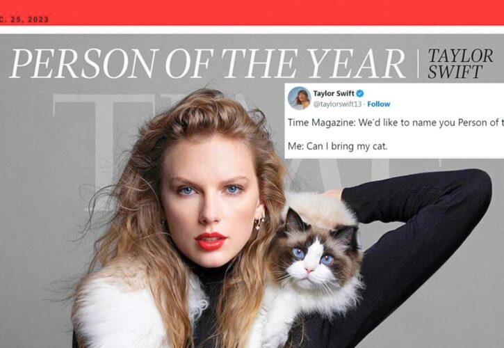 Taylor Swift Named Time Magazine’s ‘(Cat) Person of the Year’