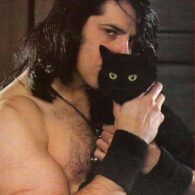 Glenn Danzig's pet Ryuko, Meowther, Glenn Jr. and Purry