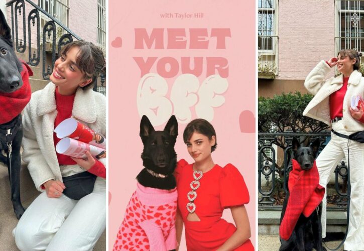 Model Taylor Hill Celebrates Valentine’s Day With a Dog Adoption Event