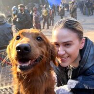 Maria Bakalova's pet Cosmo the Spacedog