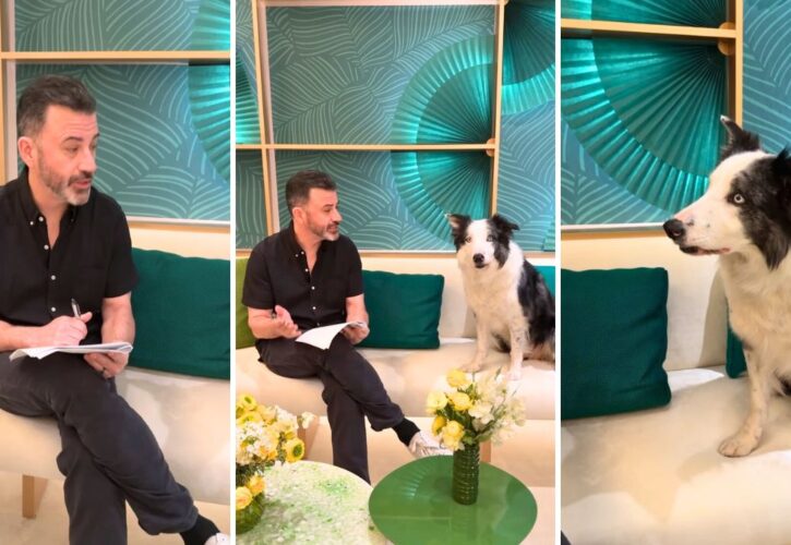Jimmy Kimmel Rehearses Oscars Jokes With Messi, Dog Actor From ‘Anatomy of a Fall’ and Has a Ruff Time