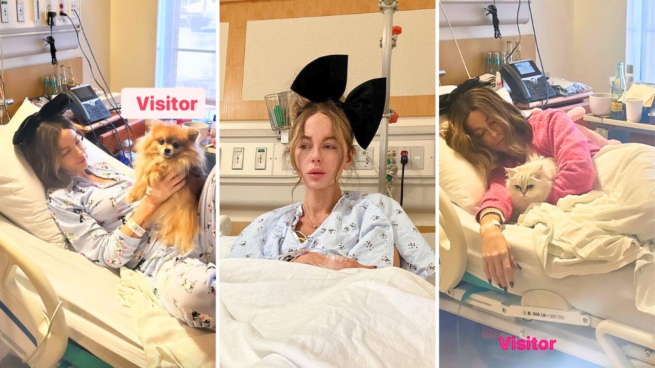 Kate Beckinsale Shares Tearful Hospital Visit From Her Pets