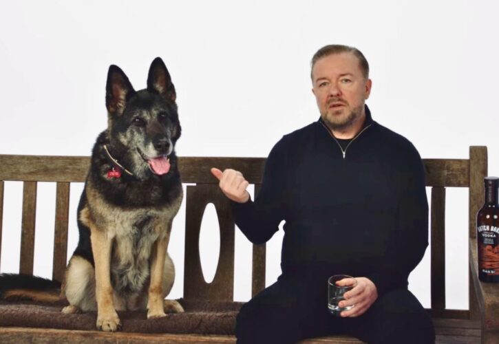 Ricky Gervais Reunites With ‘After Life’ Canine Costar To Promote His Vodka Brand