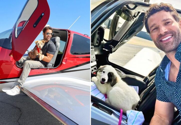 Hallmark Movie Star Aaron O’Connell Personally Flies Rescue Dogs to the Forever Homes